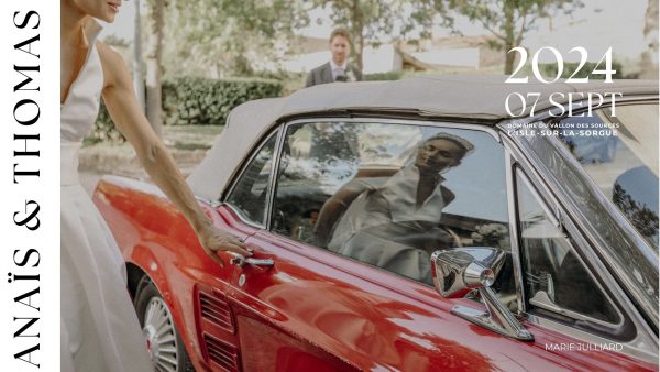 Mariage de Anaïs & Thomas, 07 septembre 2024 | Domaine du Vallon des Sources, L'Isle-sur-la-Sorgue (84). Photographie : Marie Julliard